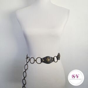 Black Belt With Brass Hardware